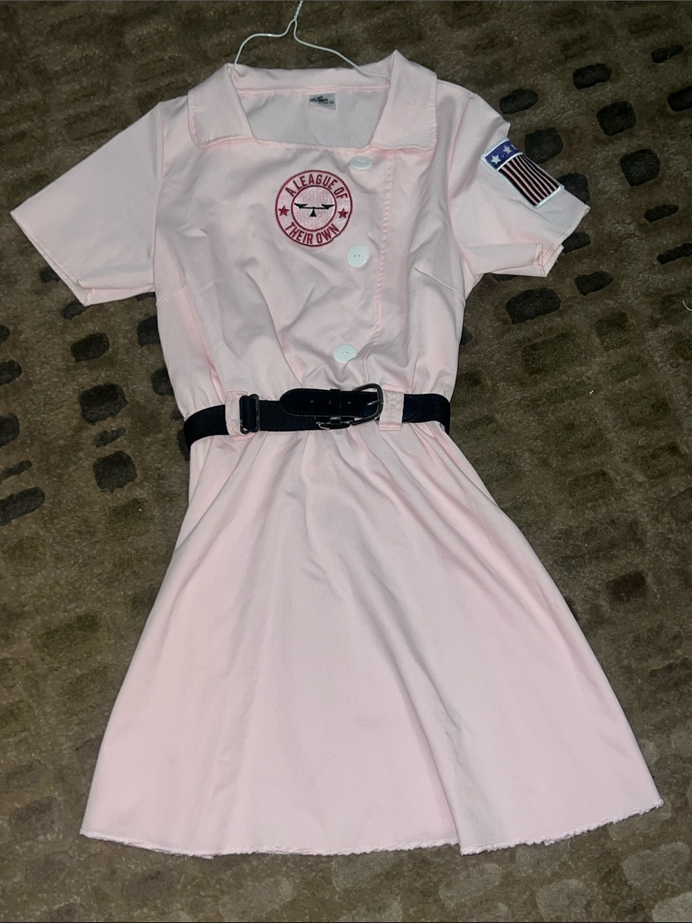 Women’s Light Pink ‘league of their own’  Dress with Belt